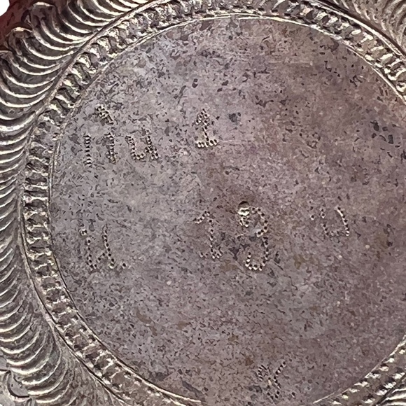 Antique Burmese Thabeik Repousse Silverplated Betel Box Tea Caddy - Picture 11 of 12